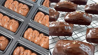 단짠단짠.. 솔티드 초코 휘낭시에 레시피 🍫ㅣSalted Chocolate Financierㅣ현지타임