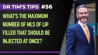 What's the maximum number of mls of lip filler that should be injected at once?