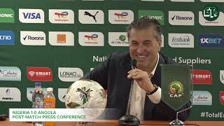 Nigeria 1-0 Angola | Post Match Press Conference with Moses Simon and Jose Peseiro | AFCON 2023 QF