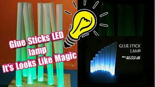 How To Make Cool Glue Stick Table Lamp  DIY   Life Hacks *2019*