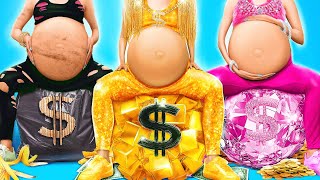 Poor vs Rich vs Giga Rich Parenting Hacks! Funny Pregnancy & Parenting Situations by Teen Scene
