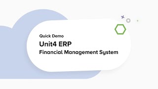 Unit4 ERP - Financial Management System