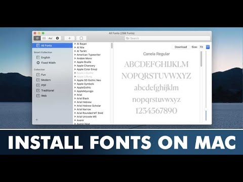 How To Install Fonts On Mac (Simple Method) - YouTube