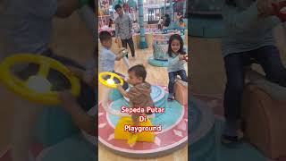 Sepeda putar di playground #shorts #sepeda #playground #playtopia #short