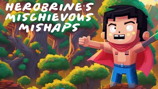 Herobrine's Pixelated Pranks: A Minecraft Adventure #herobrine #smartypie #animation #minecraftedit