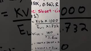 Quick fault current calculation explained!