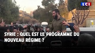 Syrie : quel projet pour le nouveau régime ?｜LCI