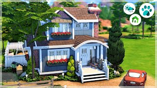 SMALL SUBURBAN HOME 🏡 | The Sims 4 Speedbuild | No CC