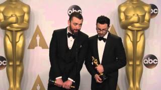 Spectre: Sam Smith (Best Original Song) Oscars Backstage Interview (2016) | ScreenSlam