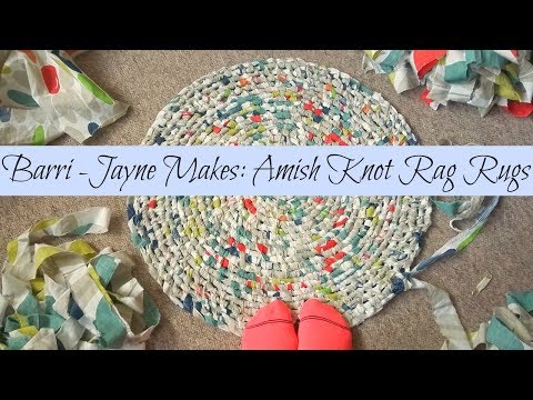 How to make a round Amish knot (toothbrush) rag rug - tutorial How to make a round Amish knot (toothbrush) rag rug - tutorial