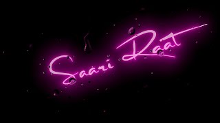 Saari Raat Teri Yaad | Black Screen Lyrics Status | Love Feeling Status | Lofi Song Status #short