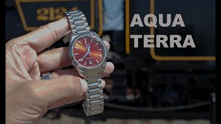 Omega Aqua Terra 38mm Terra Cotta Red -- At Steamtown National Historic Site