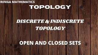 Discrete and indiscrete topology in tamil