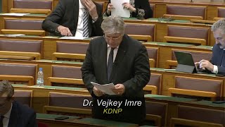 Vejkey Imre azonnali kérdése és Zsigmond Barna Pál válasza