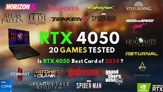 RTX 4050 Laptop Gaming Test in 2024 : is it Enough for gaming in 2024 ?