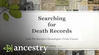 Searching for Death Records | Ancestry