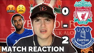 OUTCLASSED BY THE BLUES! BUT VAR IS POINTLESS | LIVERPOOL 0-2 EVERTON MATCH REACTION