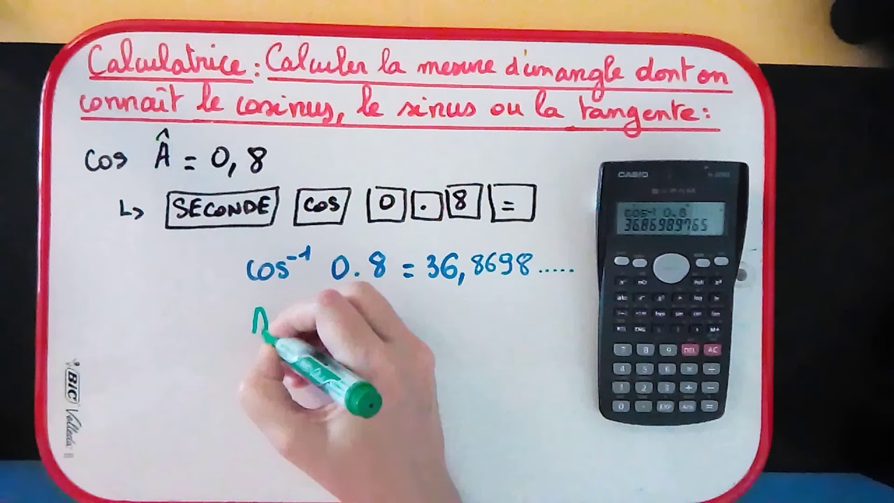 Calculatrice : Calculer La Mesure D'un Angle Dont On Connaît Le Cosinus ...