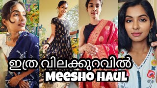 Try on Meesho haul|Affordable daily wear stylish kurtha set haul|Clothing haul|Asvi Malayalam