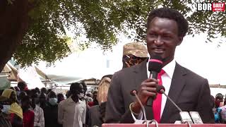 Hon: Denay Jock Chagor Speech at Cabinet inauguration, Bor Town, Jonglei state. 2021 (HD)