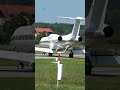 powerful gulfstream g450 landing in bern switzerland