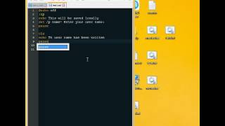 Batch Scripting Tutorial 4 - Writing to a file