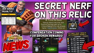 🚨BREAKING: No Kabam Warning on Relic Nerf! | BG Rewards Bug will Have Compensation and More [MCN]