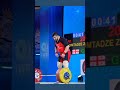 lomtadze zaza 109 @379kg 170 209 bronze medal iwf 2024 weightlifting sports shorts reels