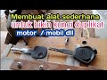 Cara Membuat kunci duplikat motor / mobil dengan alat yang dibuat dadakan hasilnya presisi