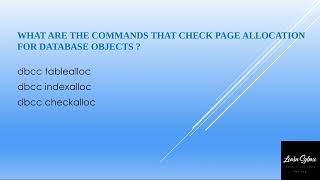 Sybase What are the commands that check page allocation for database objects