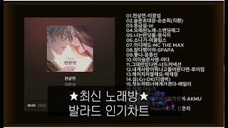 🎵2024년 11월 4주차 최신 노래방 인기차트 발라드 플레이 리스트#최신가요#인기가요#발라드플레이리스트#노래방인기차트#멜론#kpop