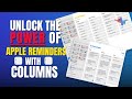 🔓 Unlock the Secret of Columns in Apple Reminders! 📋