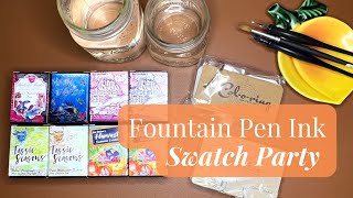 Swatch Party! 🖌️ Van Dieman’s Fountain Pen Inks and Col-o-ring \u0026 Col-o-dex cards