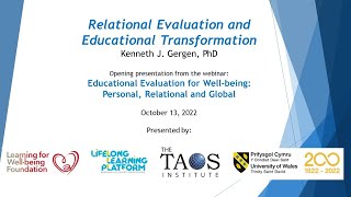 Relational Evaluation & Educational Transformation - 2022