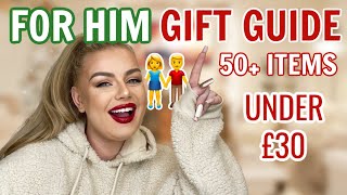 50+ GIFTS FOR GUYS UNDER £30! *mens gift guide 2021* boyfriend dad etc | Lucy Flight