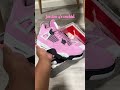 i had to get these i love pink 🎀 fypage jordan4s sneakerhead