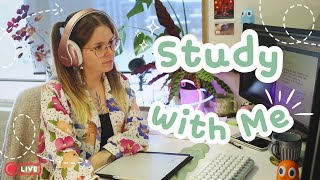 Live Study With Me | Pomodoro 50/10 | Physics PhD Student | nature/lofi | 6 hours | puzzle breaks