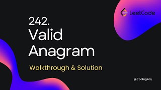 Valid Anagram | LeetCode | JavaScript | Easy