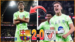 BARÇA 2-0 BILBAO LAMINE YAMAL DÉJA EN FEU ! LE BARÇA EN FINALE !