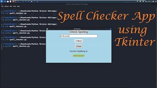 Spell Checker App | Python Tkinter Mini Projects - Leisure Codes