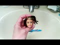 Saving a Barbie Head with Glue Seepage