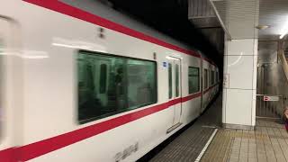 名鉄2200系2204F特急中部国際空港行き 名古屋駅