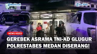 MOBIL Satresnarkoba Polrestabes Medan Diserang hingga Hancur, Usai Gerebek Asrama TNI-AD Glugur Hong