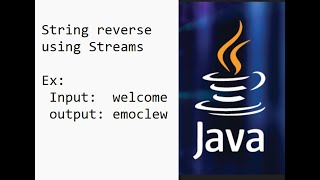 Java - string reverse using streams