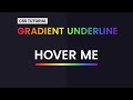 Rainbow Underline Hover Effect | CSS Tutorial