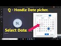 Real interview Question - How to handle date picker in selenium |  Selenium java
