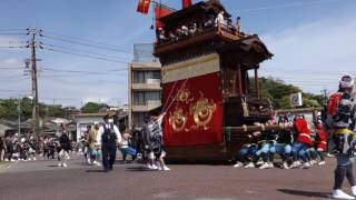 半田市亀崎地区潮干祭2017前 MAH03957 国道横断公園入場  東組・宮本車