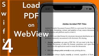 Load PDF on WebKit View (Swift 4 + Xcode 9.0)