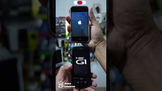 Encendido de #iPhone 1 iOS 1.0 Vs HTC Dream G1 T-Mobile #Android 1.0 #iphonevsandroid #apple