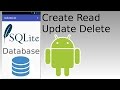 Android Studio - SQLite Database Create Read Update Delete with Prepared Statement Examples